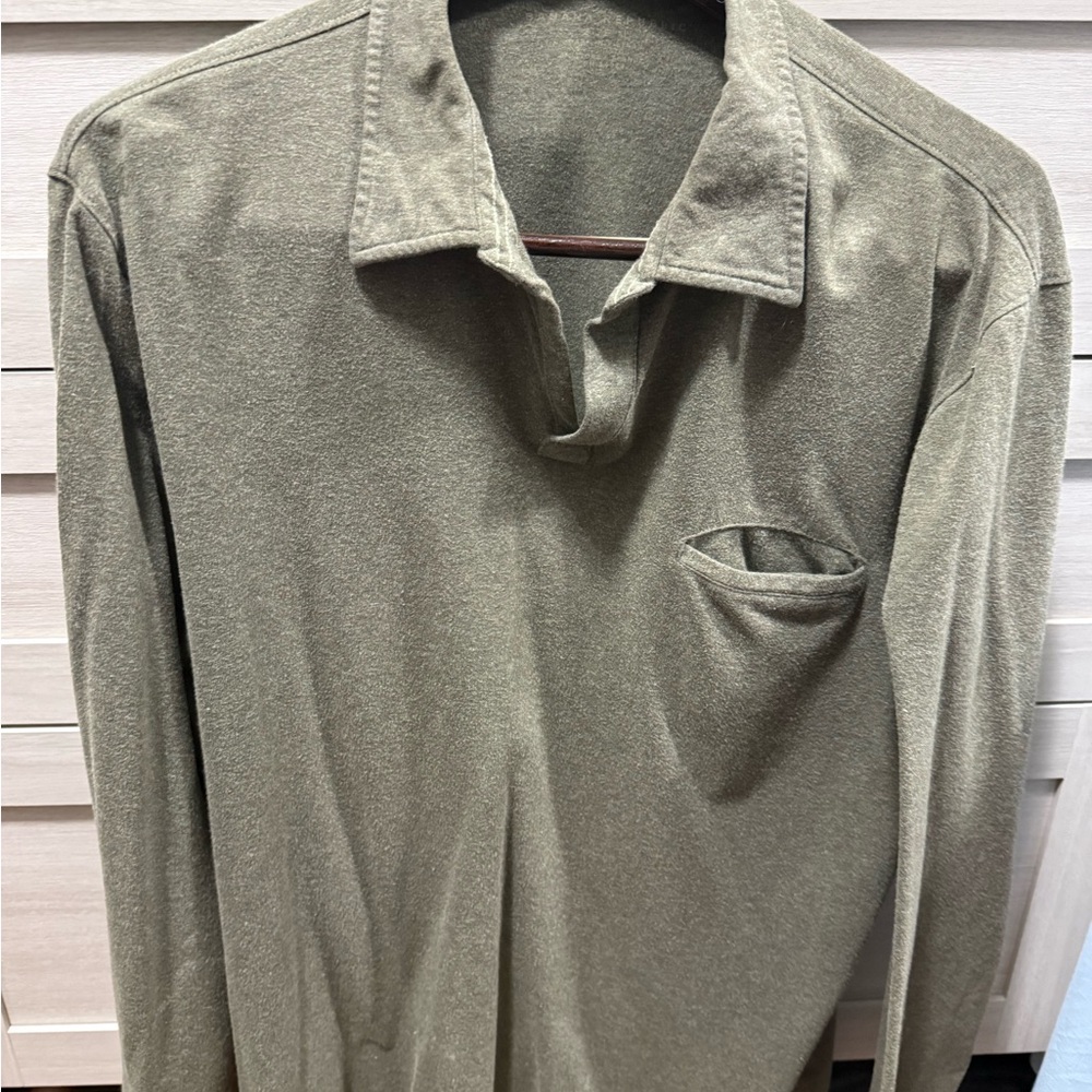 Banana Republic Long Sleeve Olive Shirt
